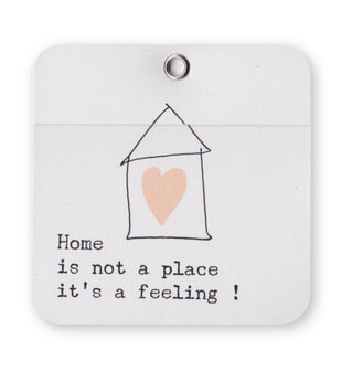 Wood Mini Karte Home is not a place it&#039;s a feeling