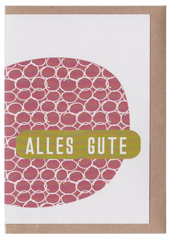 Postkarte Plus Alles Gute