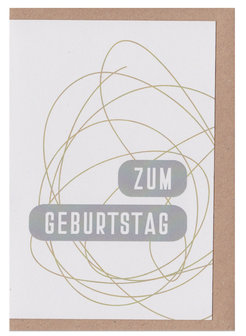 Postkarte Plus zum Geburtstag