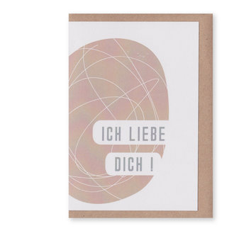 Postkarte Plus Ich liebe dich