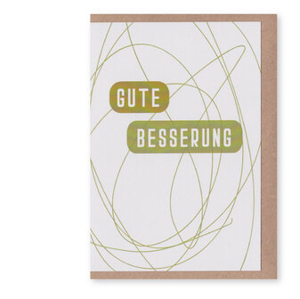 Postkarte Plus Gute Besserung