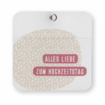 Mini Karte Plus Alles Liebe zum Hochzeitstag