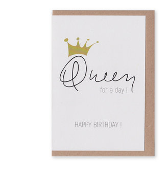 Postkarte Queen Happy Birthday ! Queen