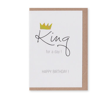 Postkarte Queen Happy Birthday ! King