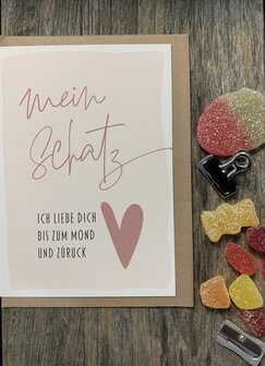 Gr&uuml;sskarte Valentin mein Schatz