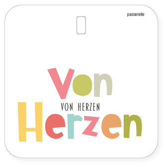 Mini Karte Voller von Herzen