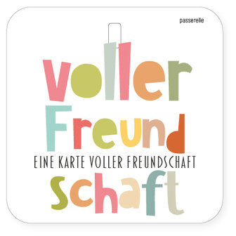 Mini Karte Voller voller Freundschaft