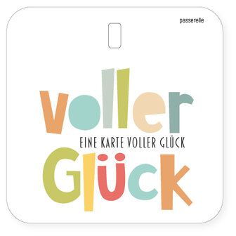 Mini Karte Voller voller Gl&uuml;ck