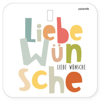 Mini Karte Voller Liebe W&uuml;nsche