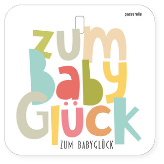 Mini Karte Voller zum Babygl&uuml;ck