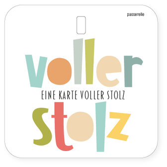 Mini Karte Voller voller Stolz