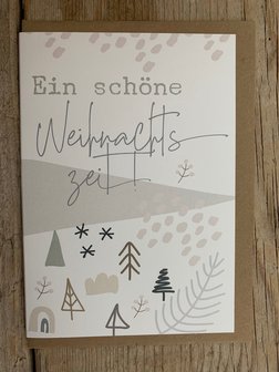 Gr&uuml;sskarte Bevertje Ein sch&ouml;ne Weihnachtszeit