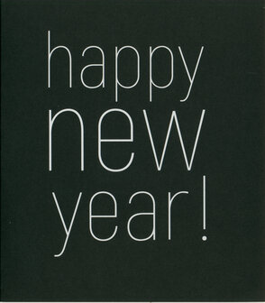 Grusskarte Noir Happy new year !