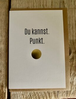 Grusskarte Punkt Du Kannst ! Punkt !