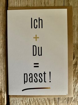 Grusskarte-Punkt-Ich + Du-=-passt-!