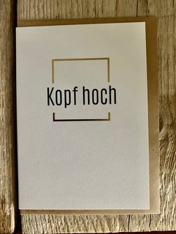 Grusskarte Punkt  Kopf Hoch