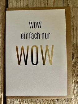 Grusskarte Punkt  Wow einfach nur WOW