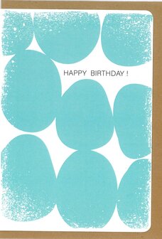 Gru&szlig;karte Acumi Happy Birthday lichtblauw
