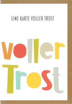 Gru&szlig;karte Voller Eine Karte voller Trost