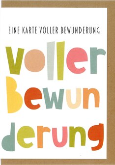 Gru&szlig;karte Voller Eine Karte voller Bewunderung