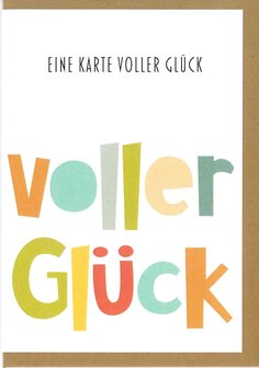 Gru&szlig;karte-Voller-Eine-Karte-voller-Gluck