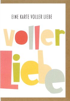 Gru&szlig;karte-Voller-EIne Karte voller Liebe