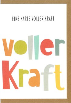 Gru&szlig;karte-Voller-EIne Karte voller Kraft