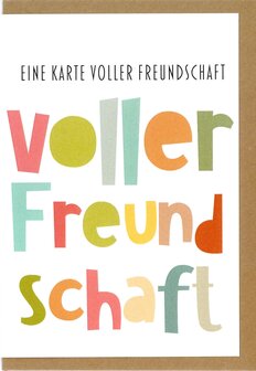 Gru&szlig;karte-Voller-EIne Karte voller Freundschaft