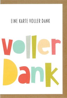 Gru&szlig;karte-Voller-EIne Karte voller Dank