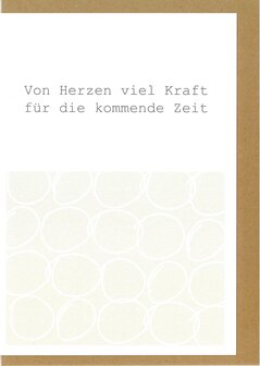 Trauerkarten Trust Von Herzen viel Kraft