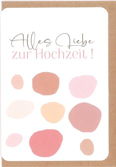 Grusskarten Pop Alles Liebe zur Hochzeit