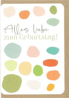 Grusskarten Pop Alles Liebe zum Geburtstag