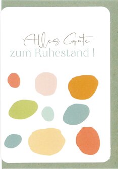 Grusskarten Pop Alles Gute zum Ruhestand