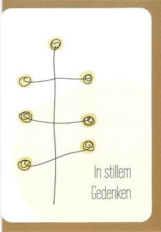 Trauerkarte Zen In stillem Gedenken