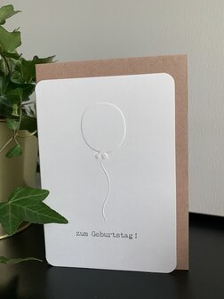 Grusskarte Genial zum Geburtstag ballon