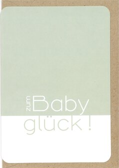 Grusskarte Quint zum Babygl&uuml;ck