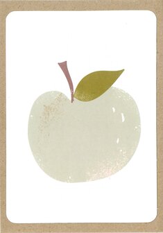 Postkarte Power Apfel