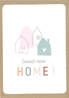 Postkarte Power Sweet new home !