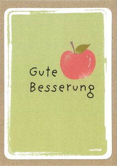 Postkarte Power Gute Besserung