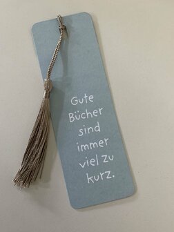 Bookmark Power Gute B&uuml;cher sind immer viel zu kurz