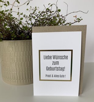 Grusskarte Punkt  Liebe W&uuml;nsche zum Geburtstag