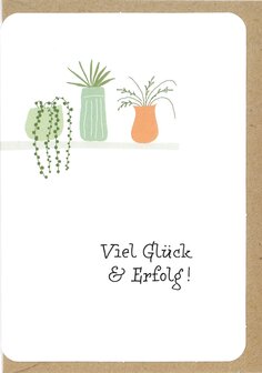 Grusskarte Lou Viel Gl&uuml;ck und Erfolg