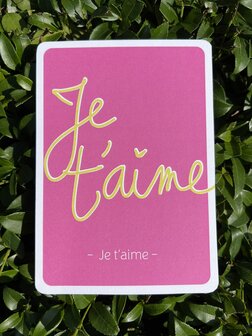 Postkarte Chic Je t&#039;aime