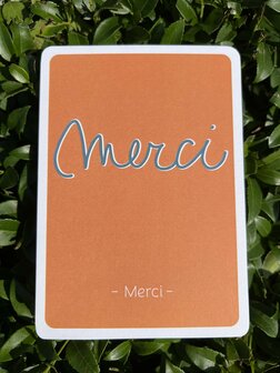 Postkarte Chic Merci