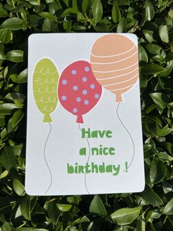 Postkarte Chic Have a nice birthday