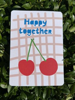 Postkarte Chic Happy together