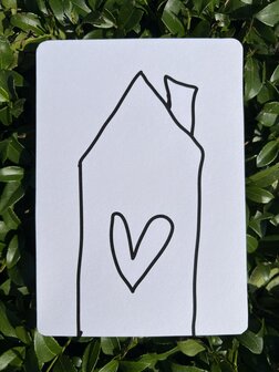 Postkarte Chic Huis zw/w