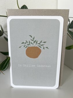 Trauerkarte Intense In Stillem Gedenken
