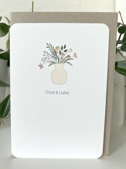 Trauerkarte Horizon Trost &amp; Liebe