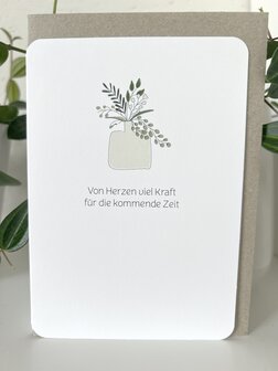 Trauerkarte Horizon Von Herzen viel Kraft f&uuml;r die kommende Zeitbe